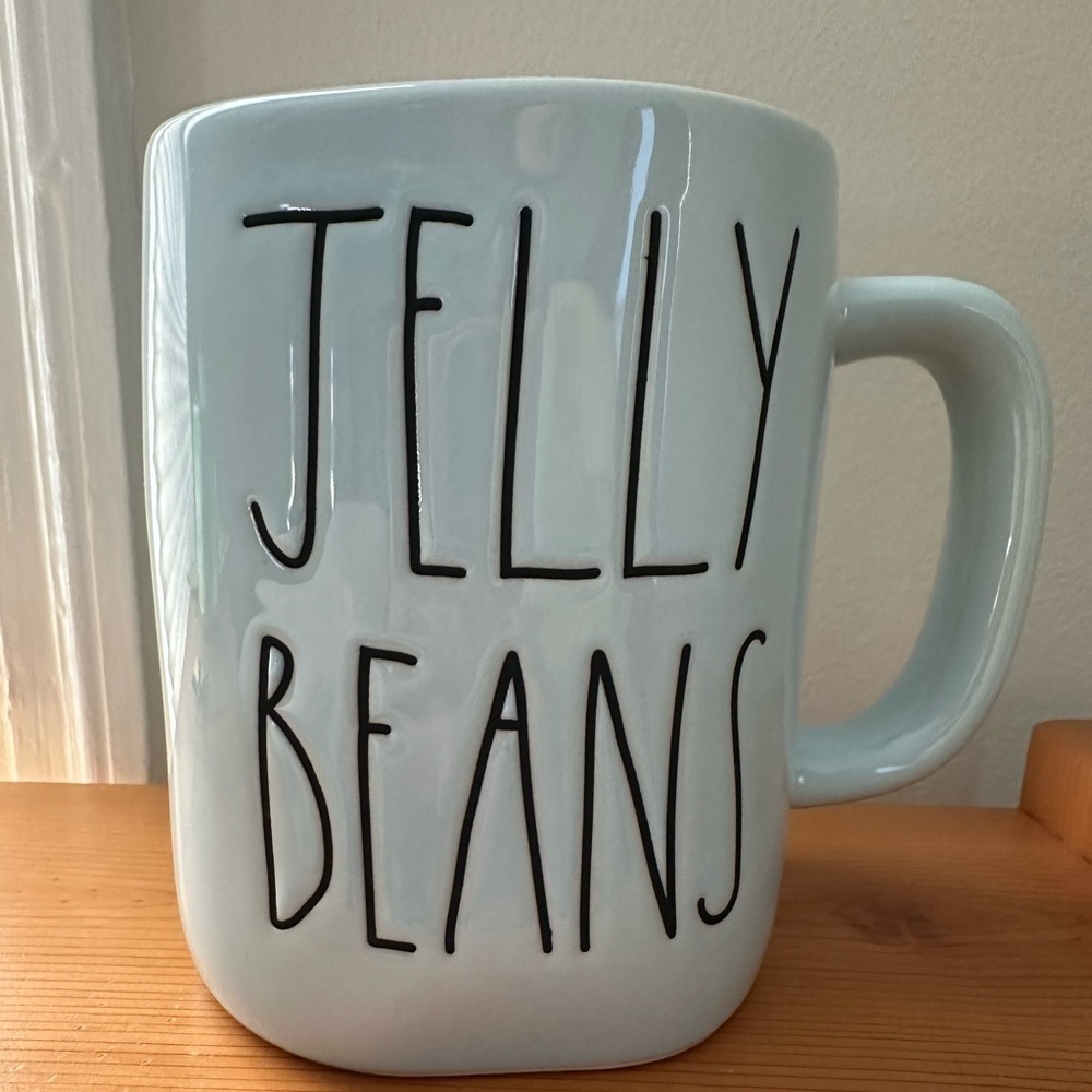 Rae Dunn Blue “Jelly Beans” Mug